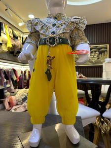 Dangri 2024 vestidos para niñas patrón Floral niños fiesta mameluco elegante Red de colores con decoración de flores para la temporada de primavera niños - Product Image 2