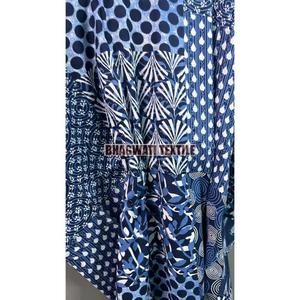 Venta al por mayor suelta de la India Ropa de noche Kaftan Vestido de algodón suave de la playa Maxi vestido con Patchwork Imprimir-Ropa manufacturada - Product Image 6