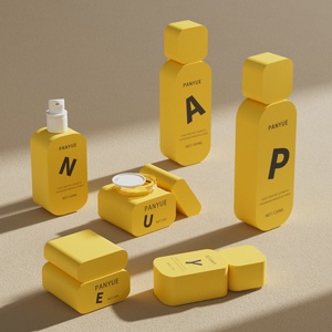 Hiện đại đầy màu sắc Thủy Tinh Phẳng vuông mỹ phẩm chai đặt 30ml 50ml <span class=keywords><strong>100ml</strong></span>/120ml Rỗng bao bì mỹ phẩm - Product Image 2