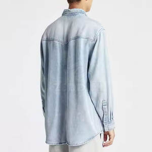 New Style <b>Men's</b> <b>Jeans</b> <b>Shirts</b> 2025 Winter <b>Men's</b> Casual <b>Jeans</b> <b>Shirt</b> <b>for</b> sale Plus Size Cotton - Product Image 6
