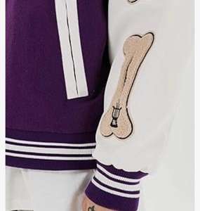 Veste universitaire surdimensionnée d'hiver pour hommes Veste vintage brodée d'université pour hommes - Product Image 6