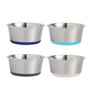 Stainless Steel Cat and <b>Dog</b> <b>Food</b> Bowl Anti Slip Anti Drop and Anti Overturning Round Stainless Steel Pet Bowl for Cat <b>Dog</b> - Product Image 1