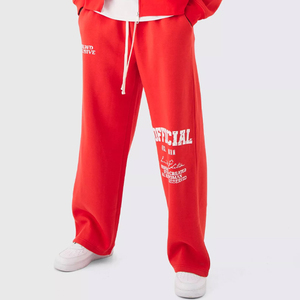 Survêtement surdimensionné de qualité supérieure impression personnalisée Streetwear avec nouveau pantalon évasé à la mode sweat à capuche zippé et ensemble de joggers - Product Image 5