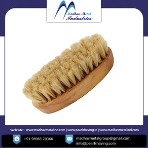 Meilleur ensemble de brosses à barbe en bois avec design moderne en poils de sanglier compact Prix du fournisseur indien - Product Image 2