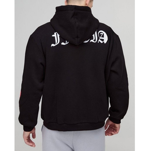 เสื้อแจ็คเก็ตฮู้ดดี้ผู้ชายแบบซิป ผ้าฟลีซอุ่น ลายพิมพ์โครงกระดูกหัวใจขนาดใหญ่พิเศษ คุณภาพสูงสั่งทำพิเศษ - Product Image 4