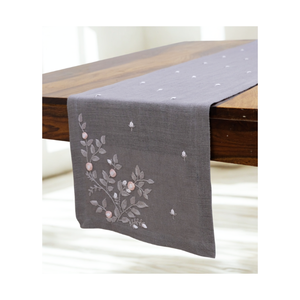 Chemin de table en jacquard brodé 100 % coton, 180 GSM, 96 pouces, certifié ISO Inde, pour des moments de table élégants en beige - Product Image 4