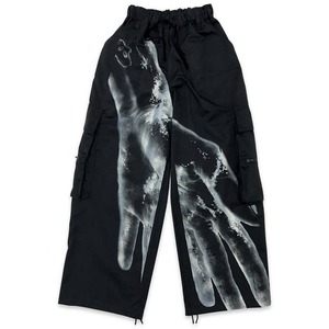 Pantalon et pantalon coupe-vent unisexe OEM logo personnalisé unisexe solide blanc homme décontracté bouton latéral évasé nylon piste polyester - Product Image 6