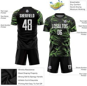 Nuevo estilo, uniforme de fútbol profesional para niños, 100% poliéster, calidad Premium, Color sólido, calidad Premium, último diseño a la venta - Product Image 3