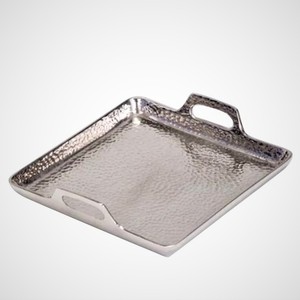 High Quality Luxury <b>Round</b> Metal Serving <b>Tray</b> with Customizable Size & Logo for Home Hotel & Restaurant Use - Product Image 6