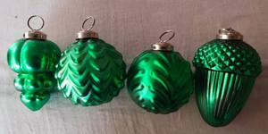 ลูกบอลแก้วสีเขียวแบบโมเดิร์นลูกบอลประดับต้นคริสต์มาสงานฝีมือบ้านสำหรับเทศกาลวันหยุด - Product Image 3