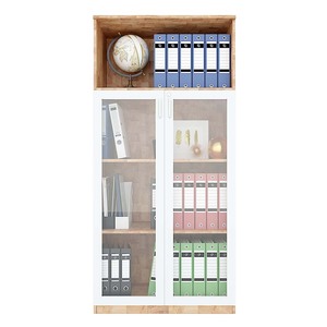 Modern 4-Tier Wooden THS68041 File Cabinet with Lockable <b>Glass</b> Door High Elasticity Rubberwood Material - Product Image 2