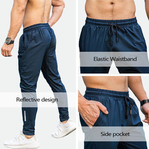 Haute qualité hommes Fitness sport survêtement pantalons de survêtement pour hommes jogging vêtements de suivi hommes course survêtement Sport Polyester - Product Image 4