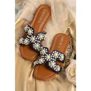 Piel Sintética de Perla para Pantuflas, Colección de Moda 645 BL - Product Image 1