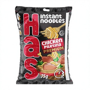 HAS Fideos Instantáneos Premium de Pollo 75g, Bloque Frito de Harina de Trigo, Comida Rápida en 3 Minutos, 18% de Grasa, 12 Meses de Caducidad - Product Image 1
