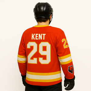 Camiseta de Hockey sobre Hielo Personalizada 100% Poliéster, Duradera, Transpirable, Sublimada, de Secado Rápido, que Absorbe la Humedad, para Equipos - Product Image 4