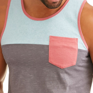 QUICKSHOW <b>Mens</b> Activewear <b>Vest</b> Knitted Quick Dry Elastic Polyester/Cotton Fitness <b>Gym</b> Tank Top - Product Image 6