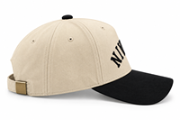 Casquettes de baseball G5 à 6 panneaux, bicolores, en sergé de coton, avec lettres brodées, visière incurvée, boucle métallique réglable, style streetwear, unisexe