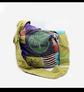 Hobos mode cuir coton tissu épaule sac à main numérique imprimé broderie rayure gland fleur fermeture à glissière sacs à main - Product Image 5