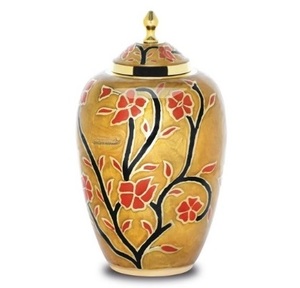 Urnas para cenizas adulto Blue Garden Urna funeraria grande para cenizas de seres queridos Tamaño 10,5 "y 220 Cu. En - Product Image 1