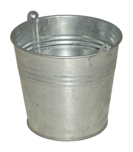 Pot de fleurs en fer galvanisé, seau pour herbes de jardin, seau de couleur naturelle, support de fleurs, jardinière décorative suspendue en métal - Product Image 3