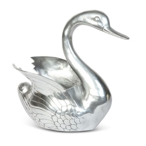 Seau à glace de luxe en forme de tigre avec poignée en cuir et Champagne fini à la main en aluminium de haute qualité - Product Image 3
