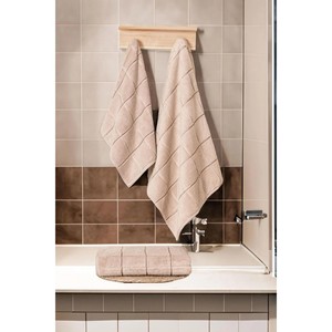 Serviette de bain carrée en micro-coton Varol 90x150cm, tissée pour un usage domestique - Product Image 1