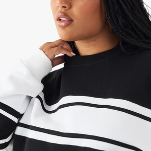 Sudadera Clásica de Corte Moderno y Fácil de Combinar para Mujer con Diseño de Bloques de Color y Logotipo Personalizable para Pedidos al por Mayor - Product Image 2