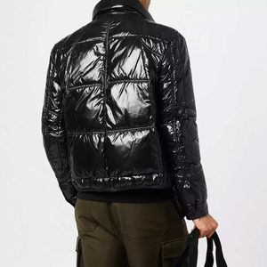 Veste matelassée à capuche en toile haut de gamme, isolée, avec rembourrage en coton et doublure en soie, chaude et épaisse, pour l'extérieur en hiver - Product Image 6