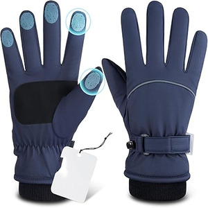 Guantes de invierno para hombres y mujeres, antideslizantes, nivel mecánico sintético, tallas para adultos jóvenes para exteriores, informales, subidos por Dress Sports - Product Image 1
