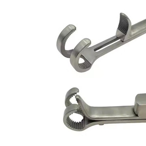 Fórceps de sujeción de hueso Abrazaderas de sujeción de hueso Instrumentos ortopédicos de tres puntas Soporte de hueso Instrumento veterinario - Product Image 3