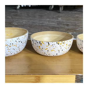 Cuenco de bambú hecho a mano de Vietnam Premium, calidad de exportación, respetuoso con el medio ambiente, proveedor mayorista a granel - Product Image 2
