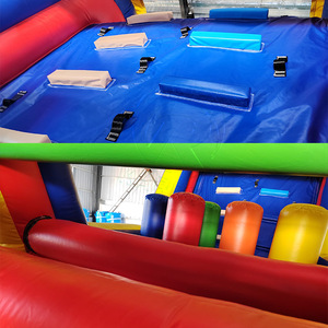 Pista de Obstáculos Inflable de PVC Comercial de 36 Pies con Tobogán y Muro de Escalada para Niños y Adultos, Juego de Entrenamiento - Product Image 6