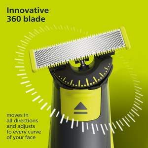 Philips Norelco OneBlade 360 - Recortadora y Afeitadora Eléctrica Híbrida con Cuchillas de Repuesto, Empaque Sin Frustraciones - Product Image 4