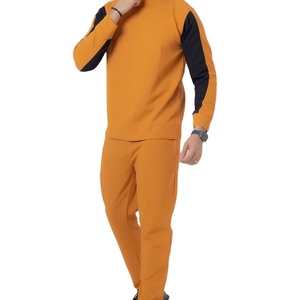 Conjunto Deportivo Cómodo para Hombre, Sudadera con Cuello Redondo y Pantalones Jogger, Mangas Largas, Traje Deportivo Sólido para Hombre 2026 - Product Image 3