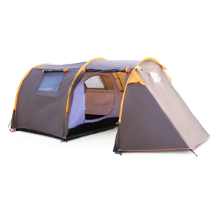 Carpa de Camping Tipo Túnel de Lona con Área de Estancia, Postes de Aluminio, Portátil - 460x210x145 cm - Product Image 2