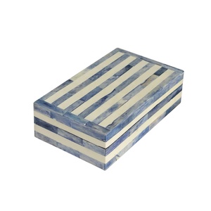 Caja Decorativa de Hueso con Rayas Hecha a Mano de Alta Calidad y Caja de MDF, Artesanía India, Decoración del Hogar y Vajilla, Gama de Cajas para Joyería - Product Image 3