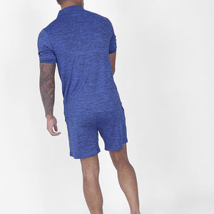 Logotipo personalizado 2022 verano clic botón chándal 3D Impresión digital adulto Polo hombres conjuntos cortos - Product Image 2