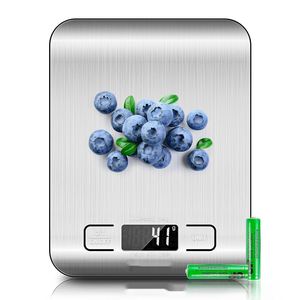 Báscula de Cocina Digital para Alimentos, en Gramos, para Pérdida de Peso, Reposterí<span class=keywords><strong>a</strong></span>, Cocina, <span class=keywords><strong>Keto</strong></span>, Preparación de <span class=keywords><strong>Comidas</strong></span>, Pantalla LCD, Acero Inoxidable 304 - Product Image 5