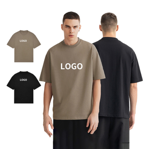 Camiseta de alta calidad Boxy Fit para hombre, camiseta informal de algodón de gran tamaño, camiseta personalizada en blanco personalizable - Product Image 1