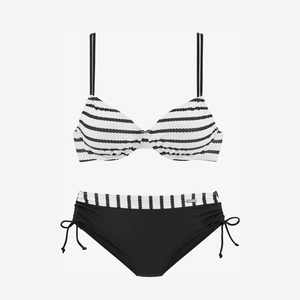 Bikini Triangular Negro para Mujer, Bikini Sexy Personalizado al por Mayor, Bikini Bandeau Más Vendido, Traje de Baño Sólido para Mujer - Product Image 5