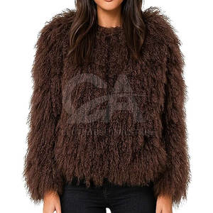 Winter Warm Jacket Women Genuine Mongolian Fur <b>Coat</b> with Full Sleeve Mongolian Fur <b>Coat</b> In Adult Size - Product Image 1