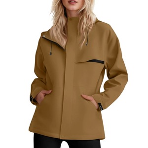 แจ็คเก็ตกันลมสำหรับฤดูหนาวแบบมีซิปสุดฮิต ดีไซน์ทันสมัย มีกระเป๋าหลายช่อง แจ็คเก็ตผู้หญิง สีตามสั่ง ขายส่ง แจ็คเก็ตซอฟต์เชลล์ - Product Image 4