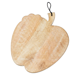 Tabla de cortar de madera más vendida para cocina Tablas de cortar de pizza redondas Grabado en forma de manzana Más vendidos - Product Image 6