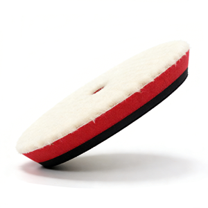 JoyDetail Pad de découpe universel 100 % <span class=keywords><strong>laine</strong></span>, Pad en <span class=keywords><strong>laine</strong></span> importé durable à fixation auto-agrippante, Pad de polissage en <span class=keywords><strong>laine</strong></span> à surface rayée - Product Image 4