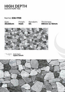 Carreaux muraux extérieurs en porcelaine 300x600mm, design architectural - Product Image 2
