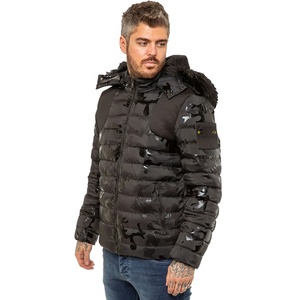 Veste d'hiver pour homme à capuche et fermeture éclair, style tendance, nouvelle arrivée, personnalisable, coupe-vent, imperméable, respirante - Product Image 2