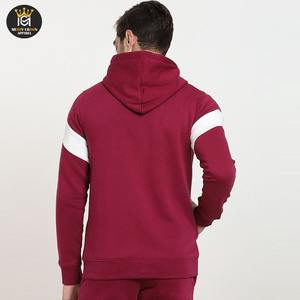 Sudadera con capucha y cremallera para hombre 100% algodón ecológico transpirable bordado manga larga invierno al aire libre Casual cremallera completa - Product Image 3