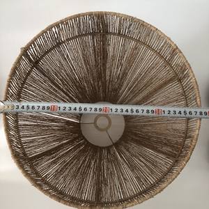 Abat-jour pendentif en jute naturel tissé français traditionnel fournisseur vietnamien minimaliste plafonniers suspendus paille décorative - Product Image 4