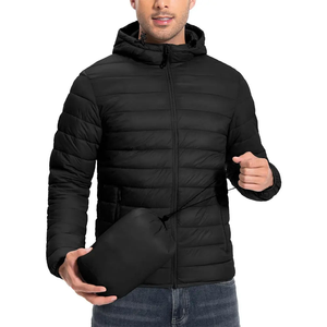 Veste matelassée à capuche unisexe chaude avec un design léger, respirant, imperméable et coupe-vent pour une utilisation en extérieur en hiver - Product Image 1