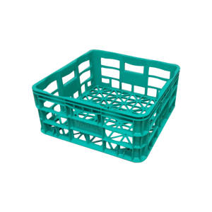 Caja de Plástico Perforada KE 4418, Resistente, Apilable, Reciclable, Plegable, Diseño Europeo Profundo, para Leche, Yogur, Queso y Productos Lácteos - Product Image 1